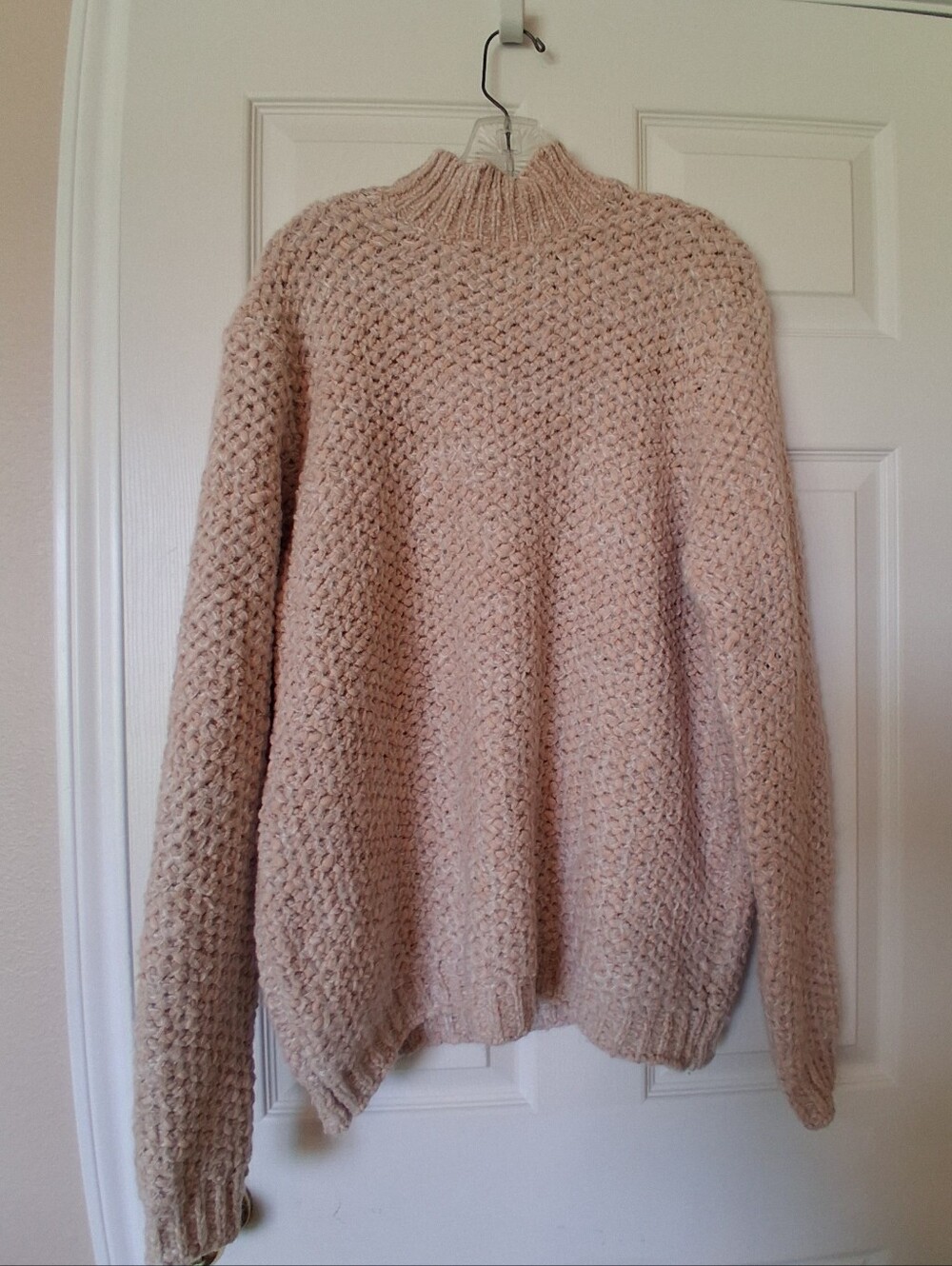Cozy Ribbed Mock Neck Women's Sweater - Oatmeal Super Soft